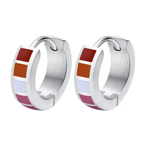 Wholesale Stainless Steel Colorful Huggie Earrings