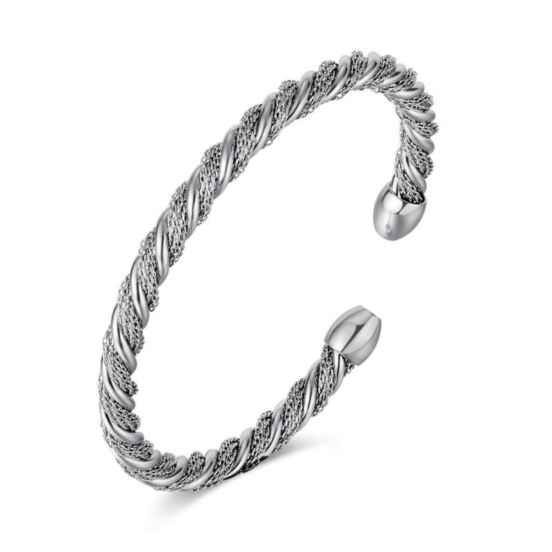 Wholseale Twisted Stainless Steel Bangle