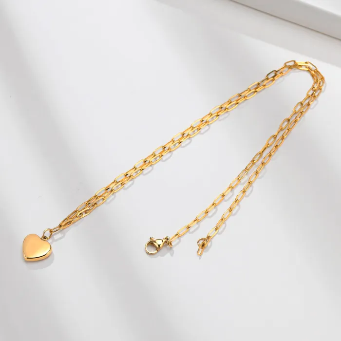 Wholesale Stainless Steel Heart Necklaces