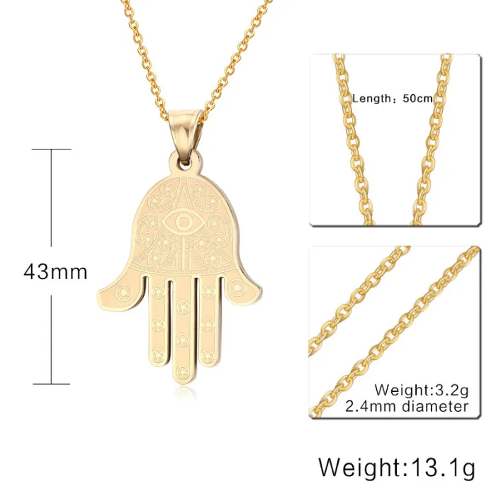 Stainless Steel Hassam Pendants for Women
