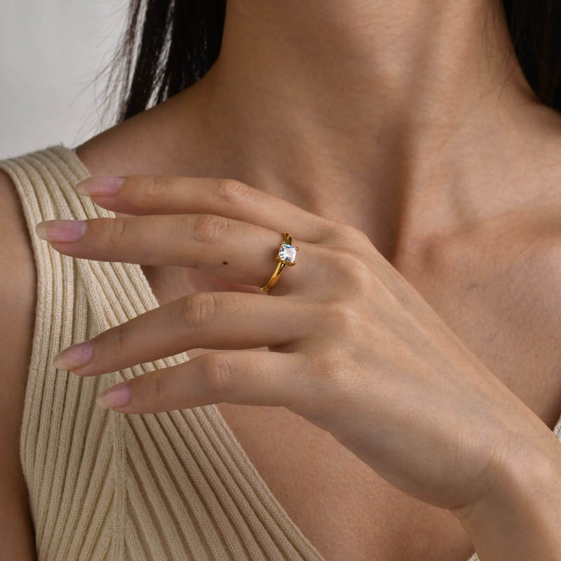 Wholesale Stainless Steel 5mm CZ Rings