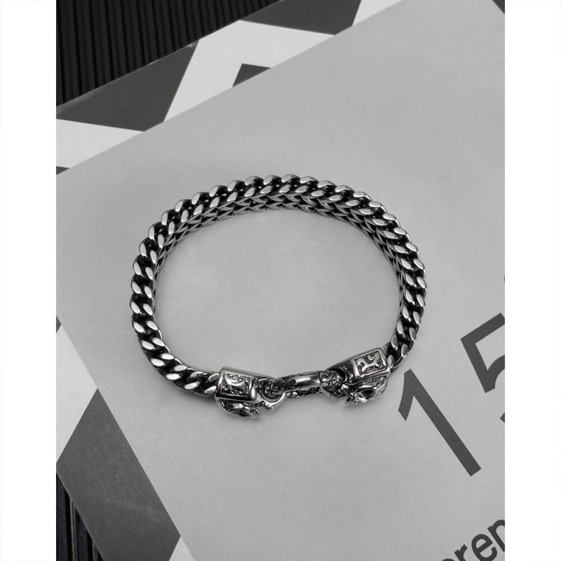 Wholesale Stainless Steel Men Bracelet with Skull