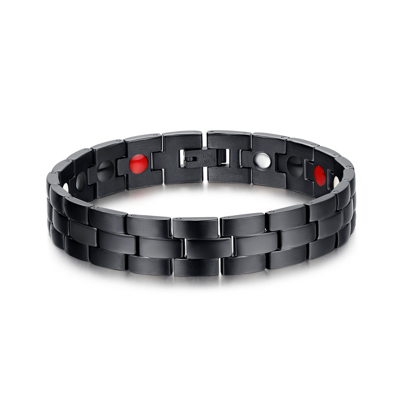 Wholesale Stainless Steel Black Magnetic Bracelet Arthritis