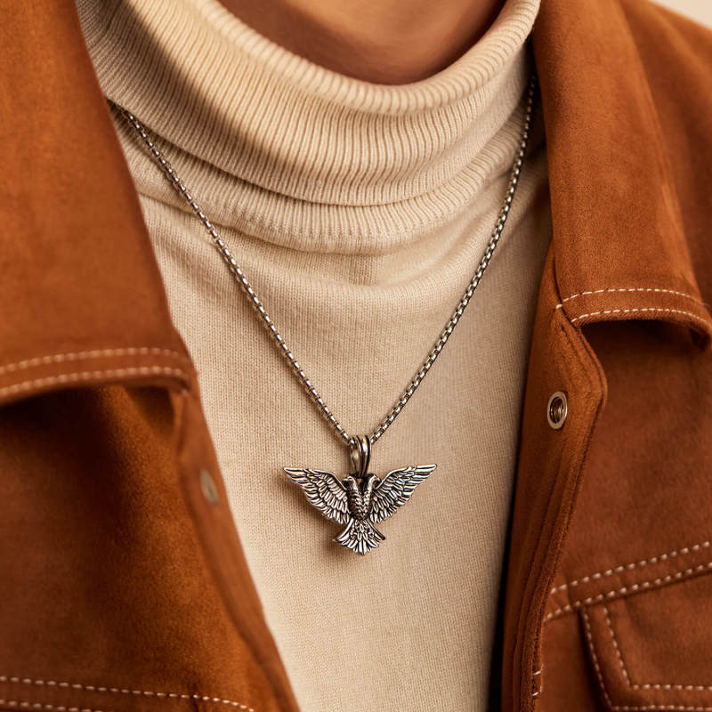 Wholesale Stainless Steel Double Headed Eagle Pendant
