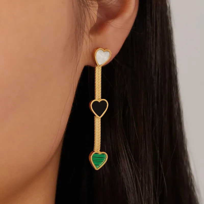 Wholesale Stainless Steel Snakebone Chain Earrings