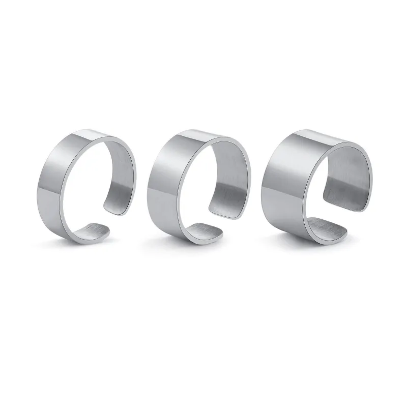 Wholesale Stainless Steel Open Band Rings
