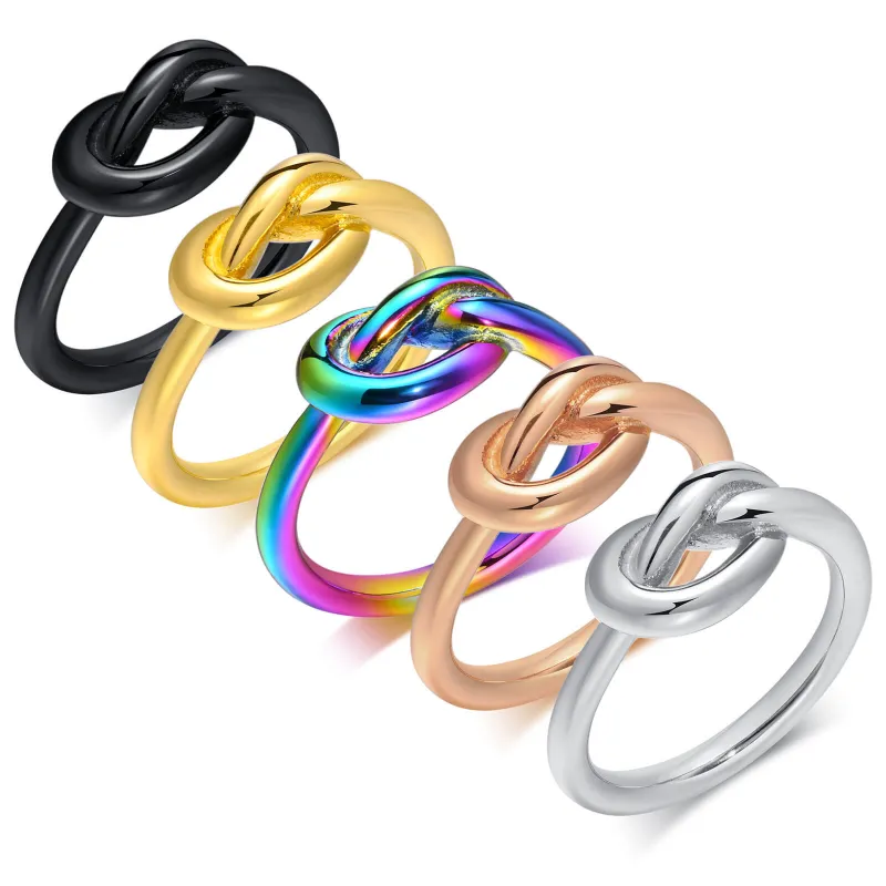Wholesale Stainless Steel Knotted Ring