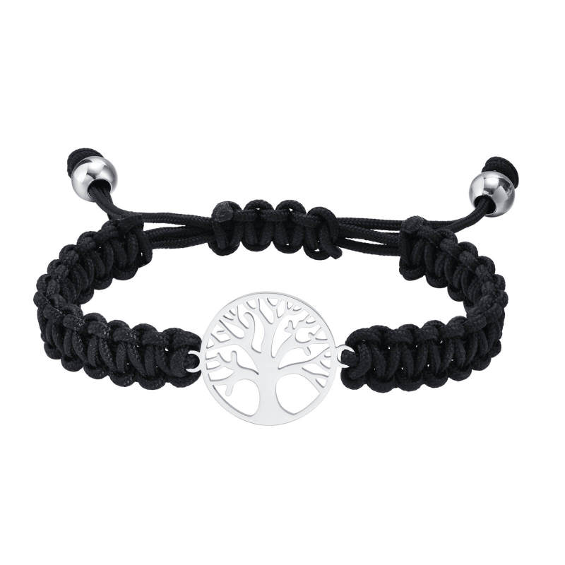Wholesale Stainless Steel Tree of Life Braided Bracelet