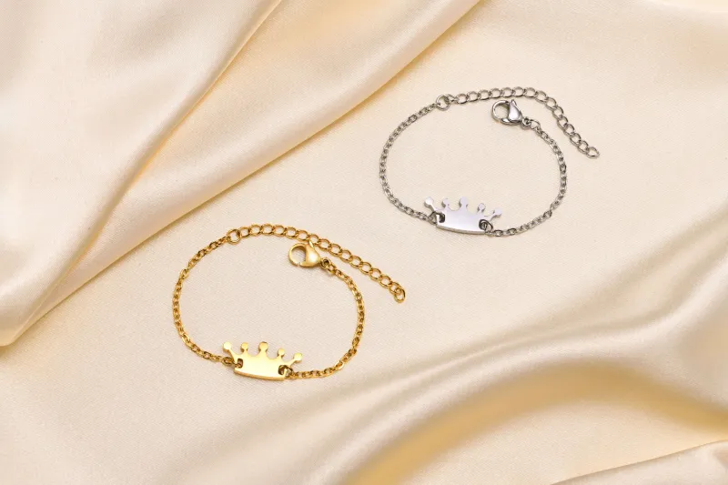 Wholesale Stainless Steel Crown Bracelet