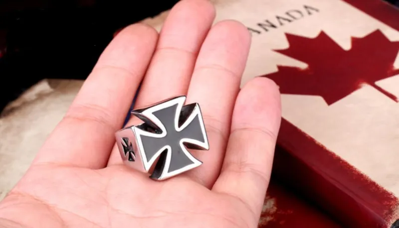 Wholesale Stainless Steel Ring Iron Cross