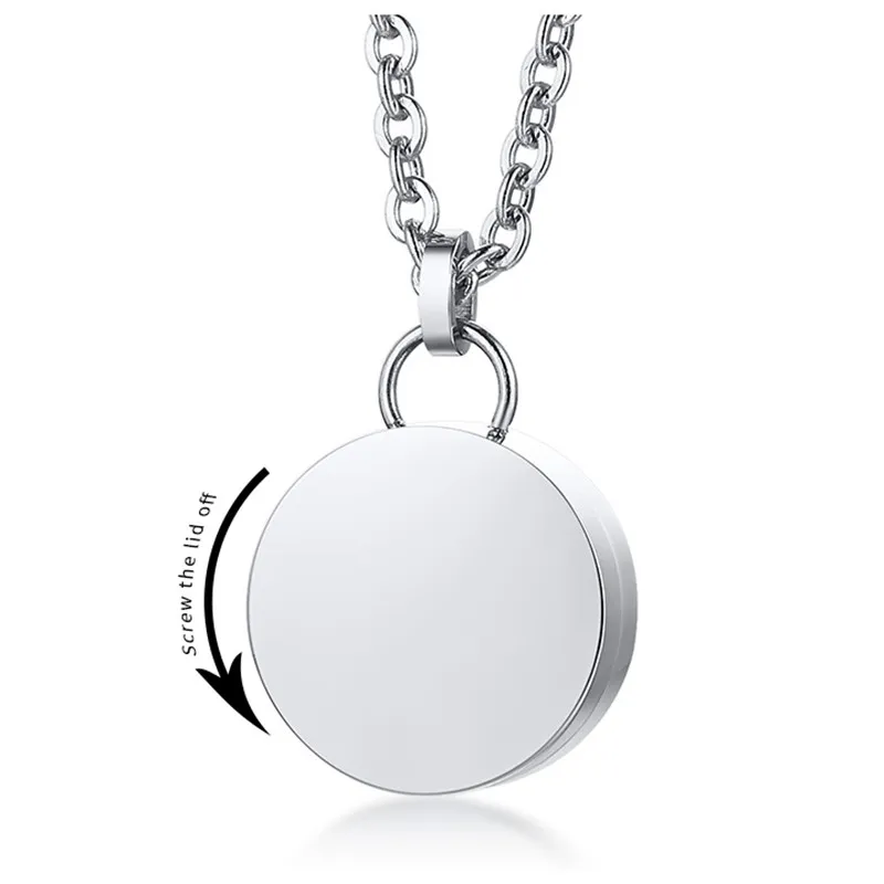 Wholesale Stainless Steel Human Ashes Urn Necklace