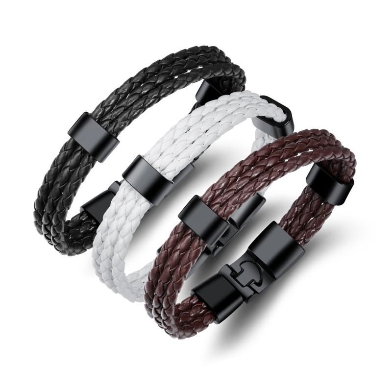 Wholesale Multi-Layer Braided Leather Bracelet