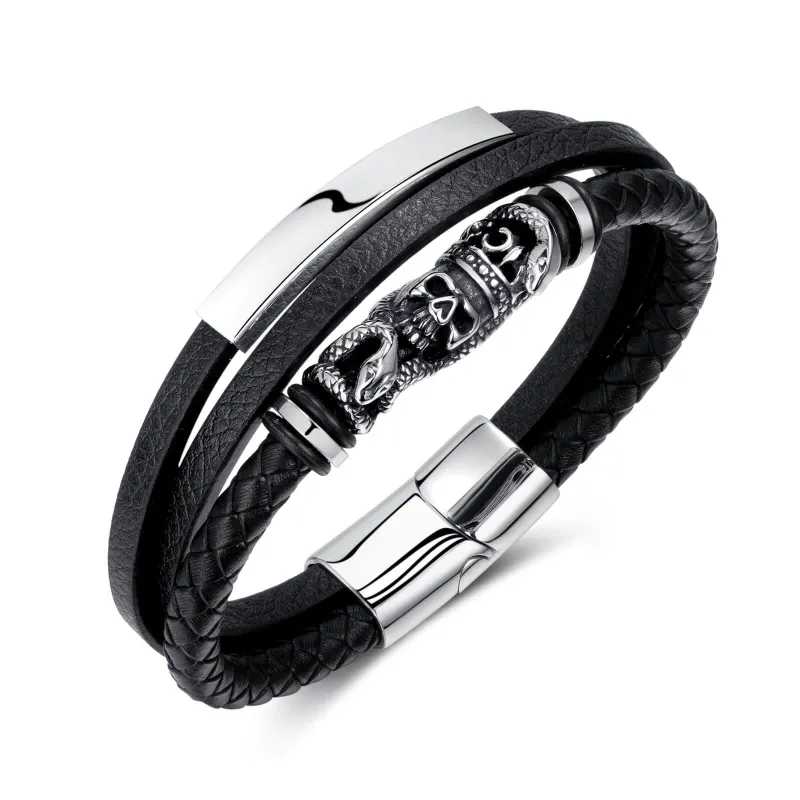 Wholesale Multi-layer Braided Leather Bracelet