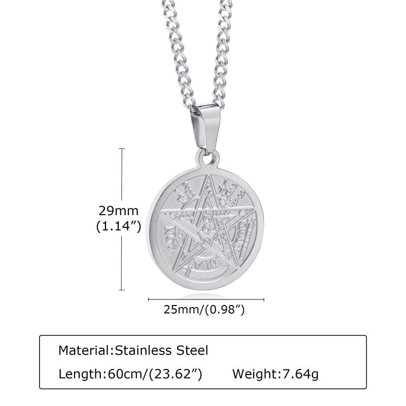 Wholesale Stainless Steel Solomon Pentagram Pendant