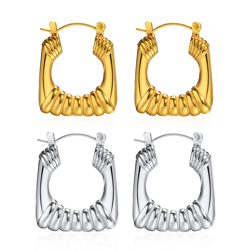 Wholesale Stainless Steel U-shaped Earrings