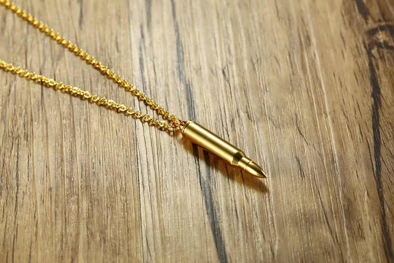 Wholesale Stainless Steel Gold Plated Urn Necklace
