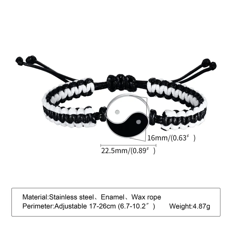 Wholesale Stainless Steel Bracelet with Yinyang