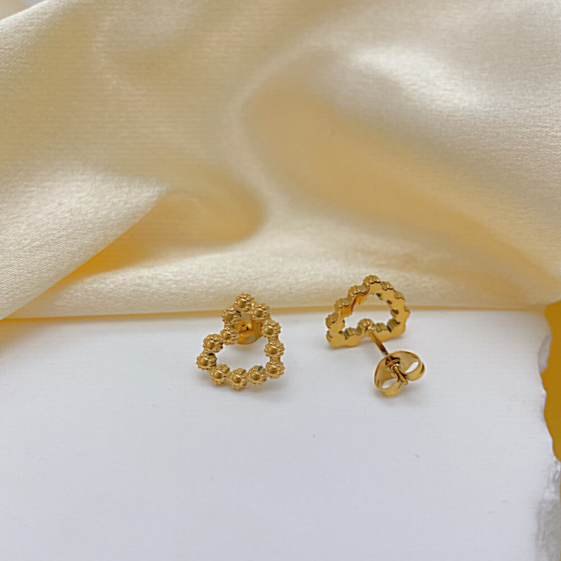 Wholesale Stainless Steel Love Heart Earring