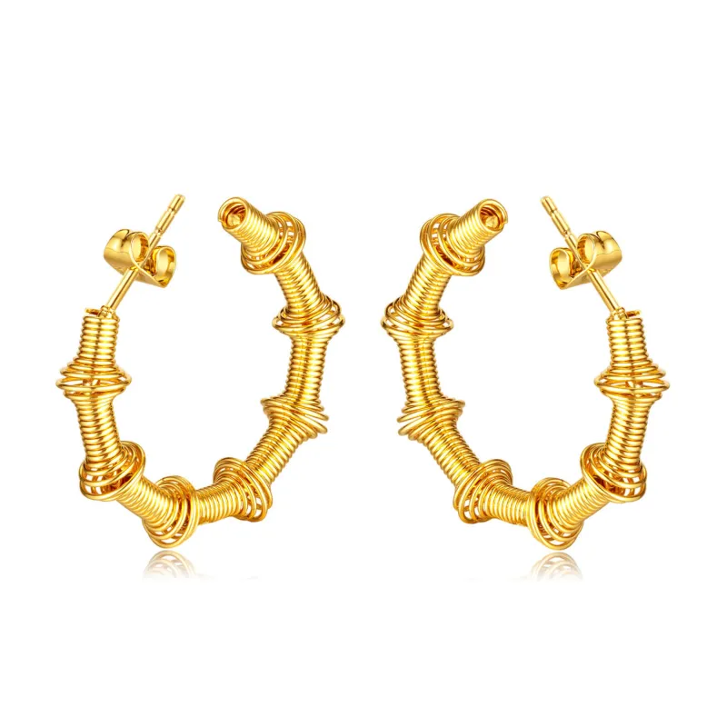 Wholesale Stainless Steel Spring Earrings