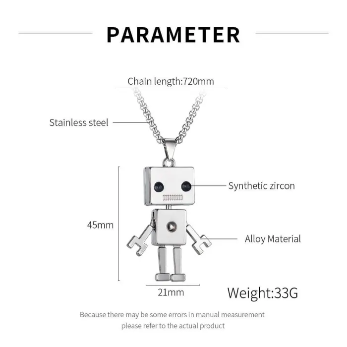Wholesale Stainless Steel Robot Pendant