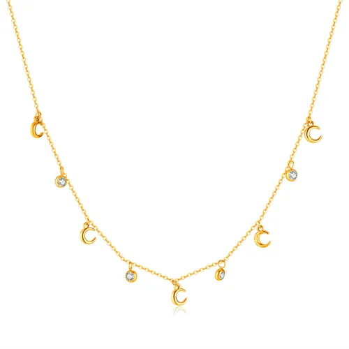 Wholesale Stainless Steel Moon Chain Necklace