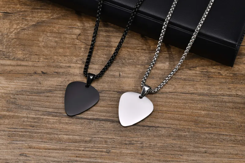Wholesale Stainless Steel Guitar Plectrum Pendant