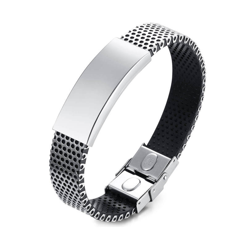 Wholesale Stainless Steel Mesh ID Bracelet