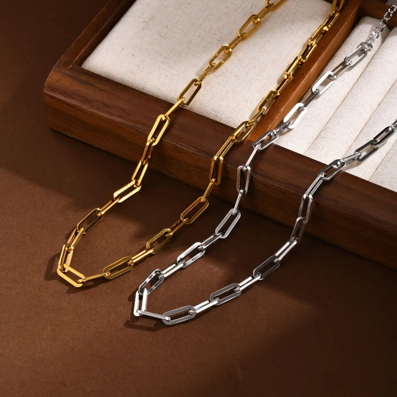 Wholesale Stainless Steel Women Chain Necklaces