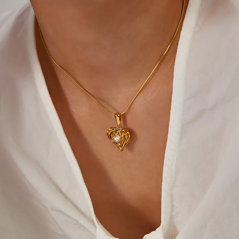 Wholesale Stainless Steel Heart Necklaces