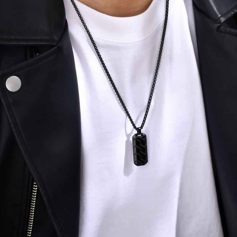 Wholesale Stainless Steel Tire Pattern Pendant