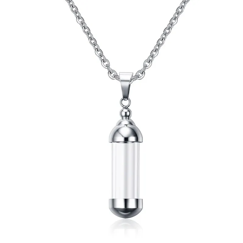 Wholesale Stainless Steel Perfume Bottle Pendant