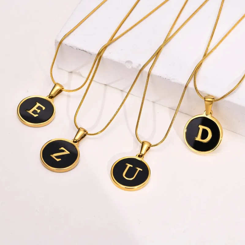 Wholesale Stainless Steel Alphabet Necklace