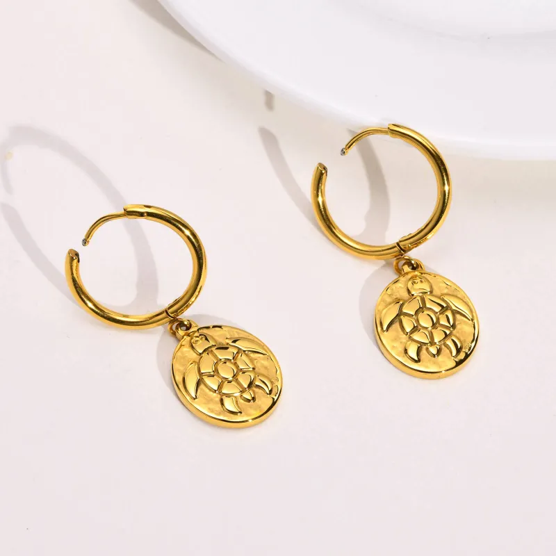 Wholesale Stainless Steel Turtle Earrings