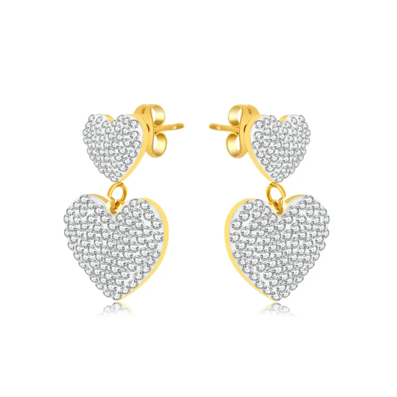 Wholesale Stainless Steel CZ Stud Earring