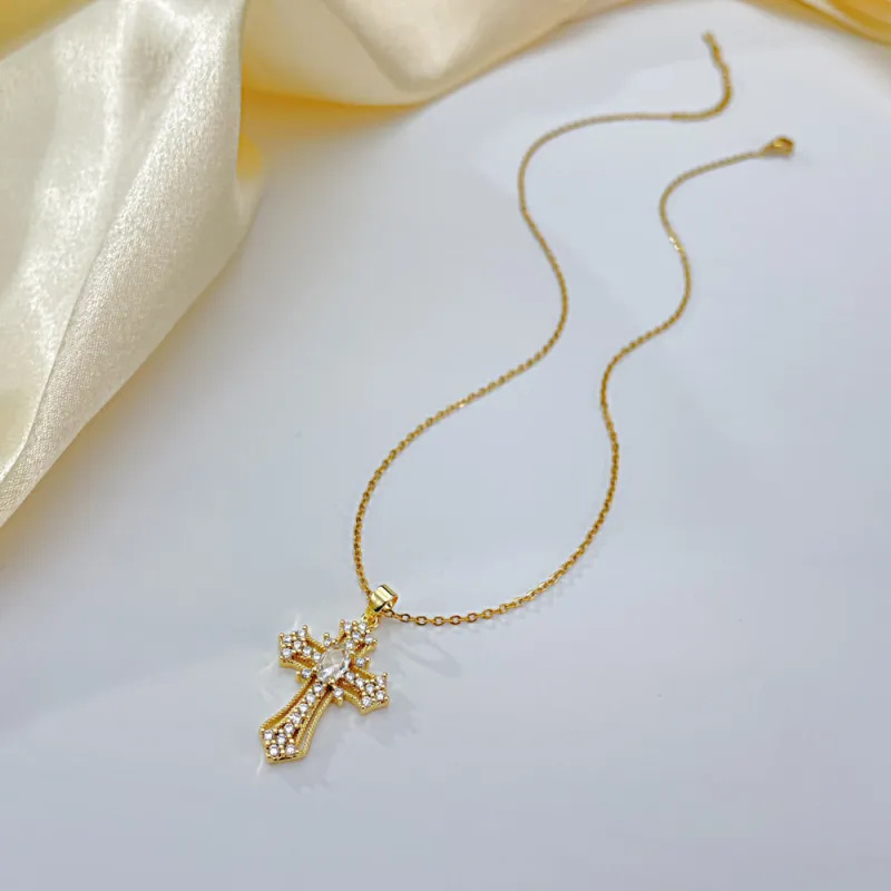 Wholesale Stainless Steel Necklace and Brass Cross