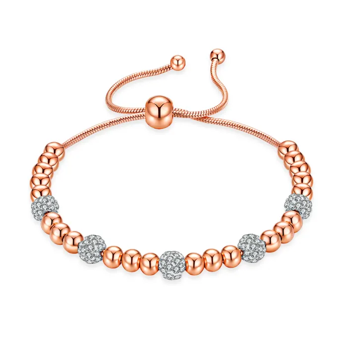 Wholesale Stainless Steel Women Beads Bracelet