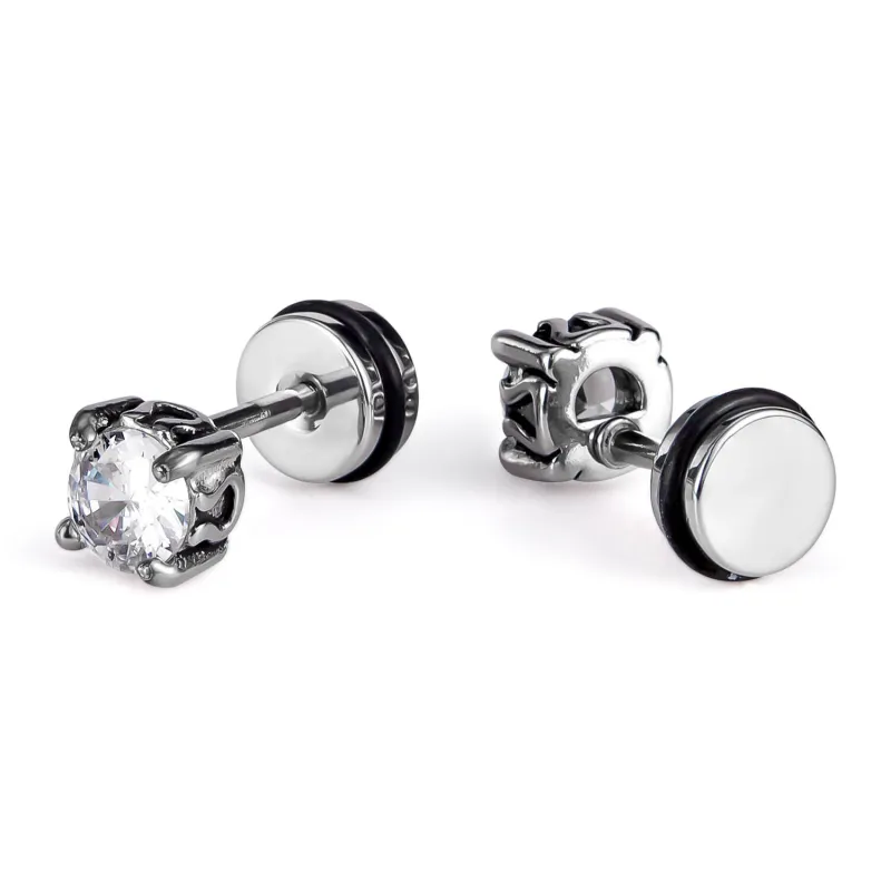Wholesale Stainless Steel with Zirconia Earrings