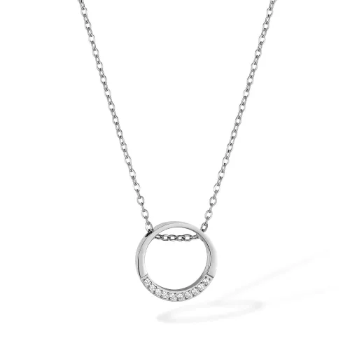 Wholesale Stainless Steel Circle Necklace