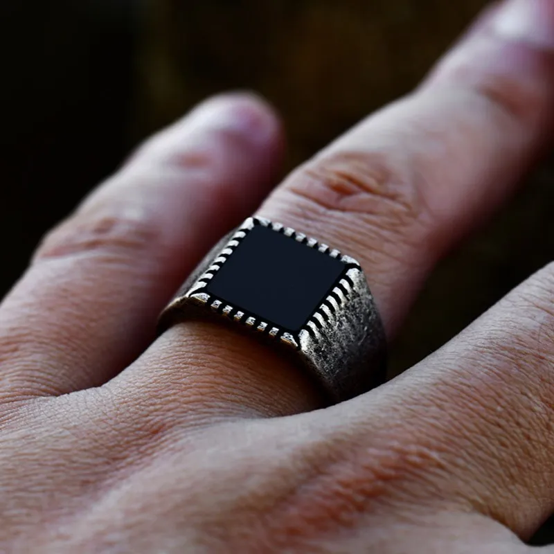 Wholesale Stainless Steel Vintage Men's Ring