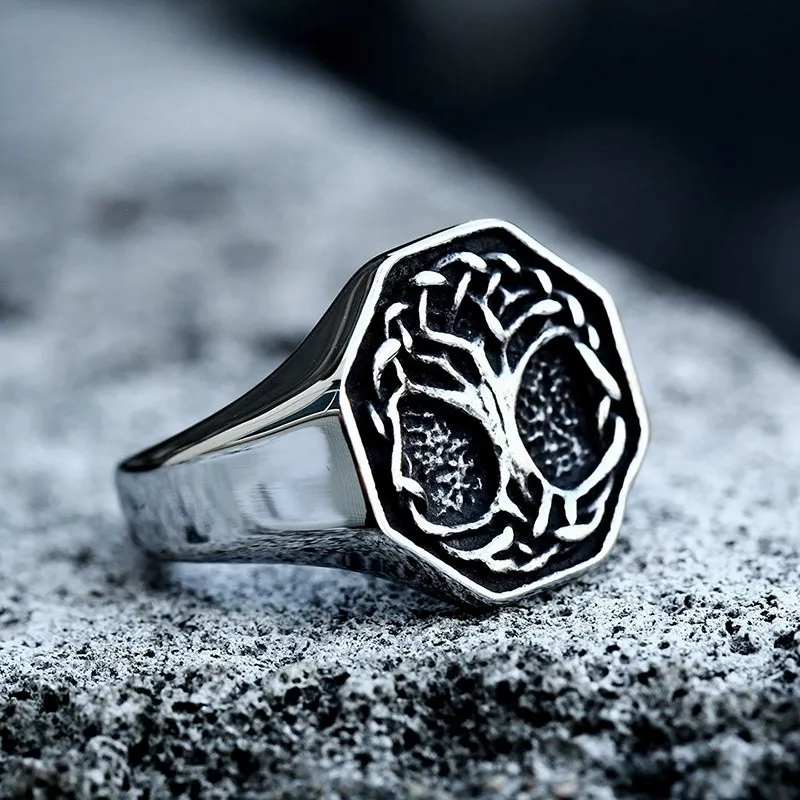Wholesale Stainless Steel Viking Tree of Life Ring