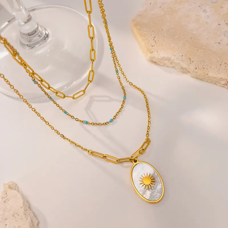 Wholesale Stainless Steel Multi-Layered Necklace