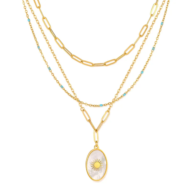 Wholesale Stainless Steel Multi-Layered Necklace