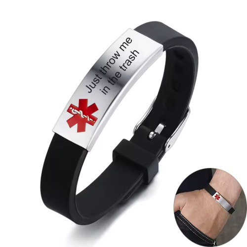 Medical Alert ID Bracelets for Men Women