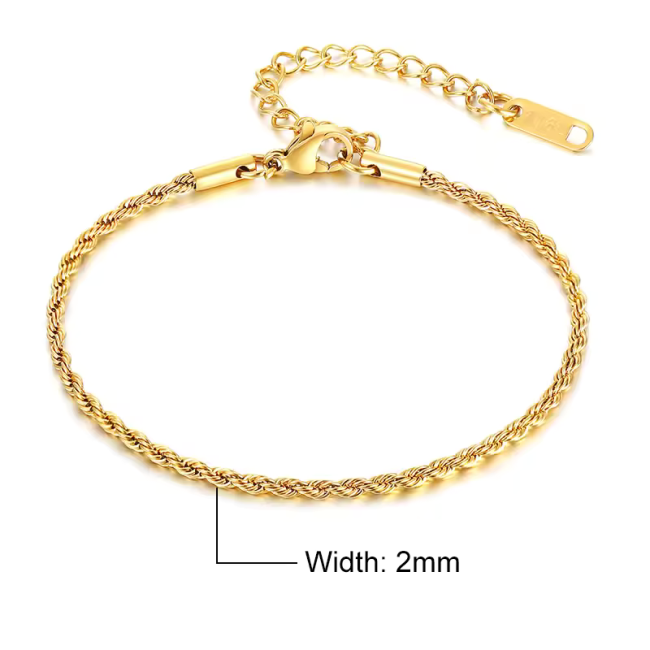 Rope Chain Bracelets for Men