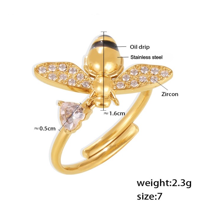 Wholesale Stainless Steel Bee Jewelry Set