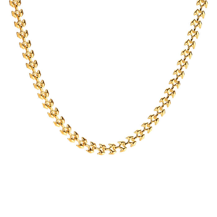 Wholesale Stainless Steel Elegant and Simple Women Necklaces
