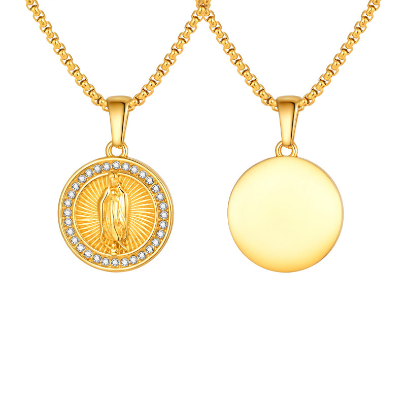 Wholesale 18K Gold Plated Virgin Mary Necklace