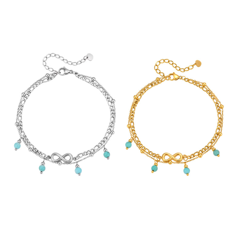 Wholesale Stainless Steel Infinity Anklet