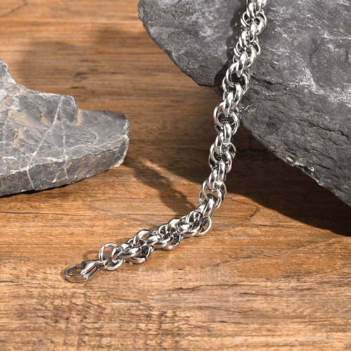 Wholesale Stainless Steel Twist Chunky Bracelet