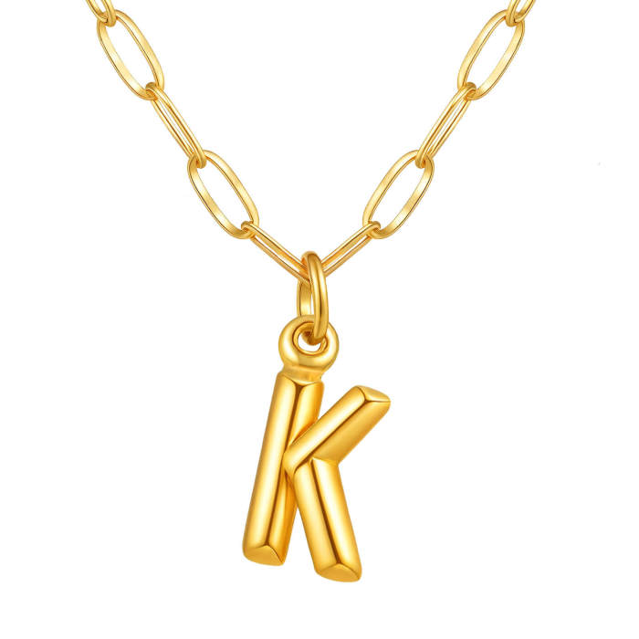 Wholesale Stainless Steel Monogram Necklace